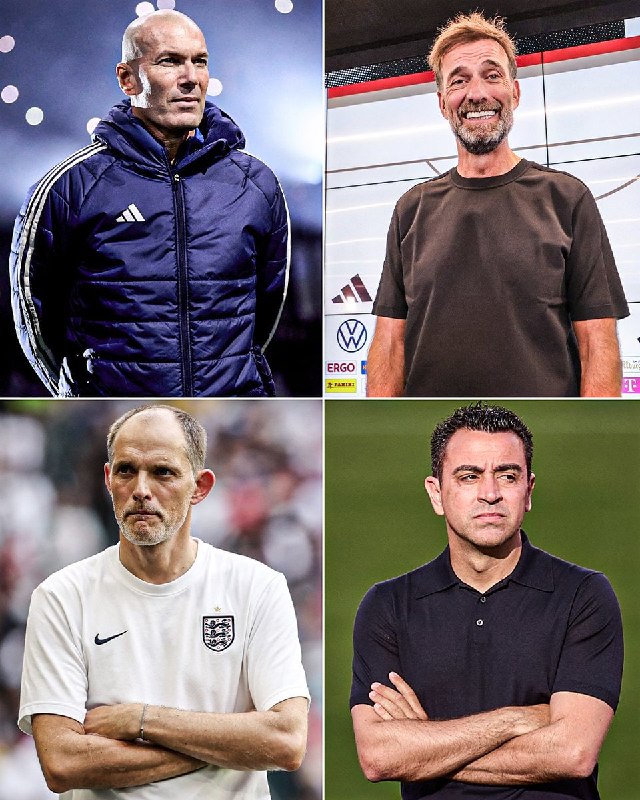 یورو ۲۰۲۸ با این مربیان 🇫🇷 Zinedine Zidane | France 🇩🇪 Jürgen Klopp | Germany 🏴󠁧󠁢󠁥󠁮󠁧󠁿 Thomas Tuchel | Eng…